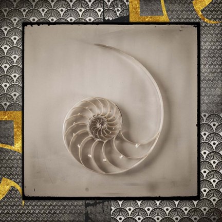 Framed Gold Sea Scape 2 Print