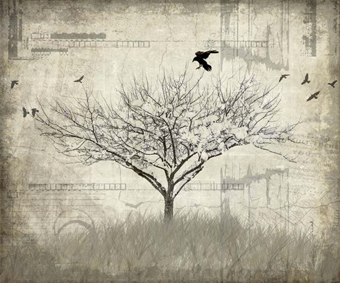 Framed August Tree 1 Print