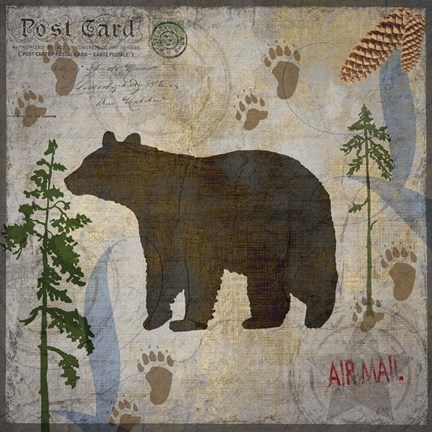 Framed Bear Lodge Print