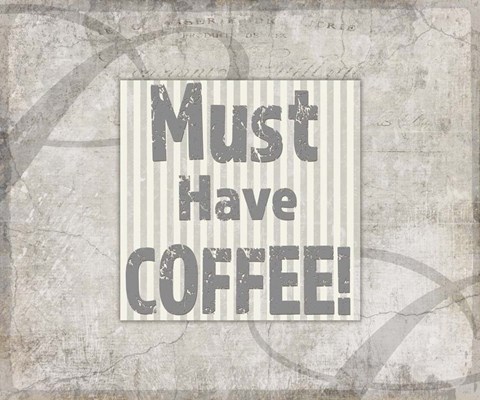 Framed Decorative Pattern Must Have Coffee Print