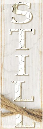 Framed Country Wood Sign V2 3 Print