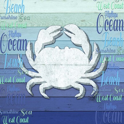 Framed Gypsy Sea Blue V3 3 Print