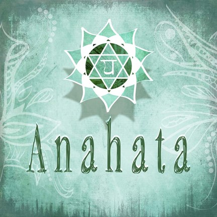 Framed Chakras Yoga Anahata V3 Print