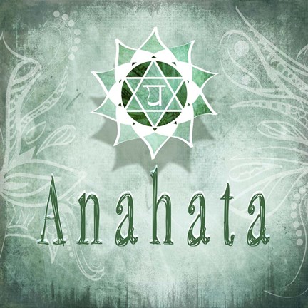 Framed Chakras Yoga Anahata V4 Print