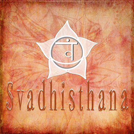 Framed Chakras Yoga Svadhisthana V1 Print