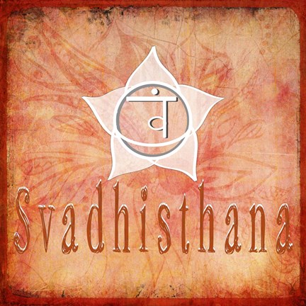Framed Chakras Yoga Svadhisthana V2 Print