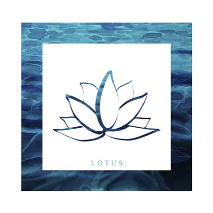Framed Yoga V1 Lotus Print