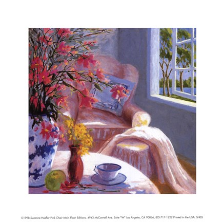 Framed Pink Chair Print