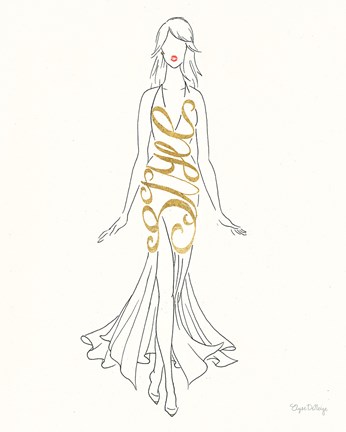 Framed Stylish Sayings I Print