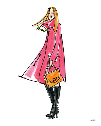 Framed Colorful Fashion III Print