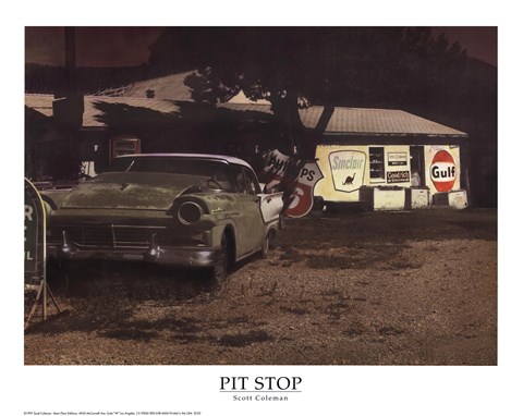 Framed Pit Stop Print