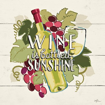 Framed Wine and Friends IV Print