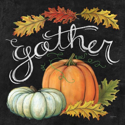 Framed Autumn Harvest III Square Print