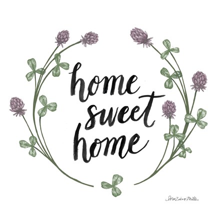 Framed Happy to Bee Home Words I Print
