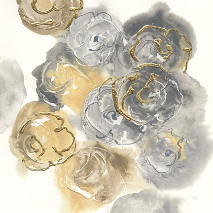 Framed Gold Edged Neutral II Print