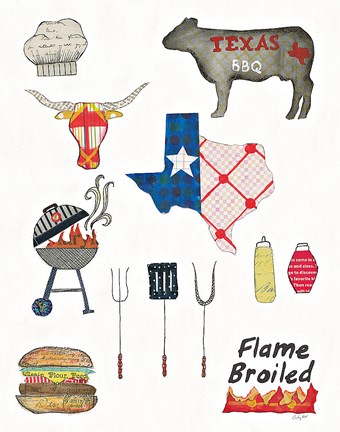 Framed Summer Grilling II Print