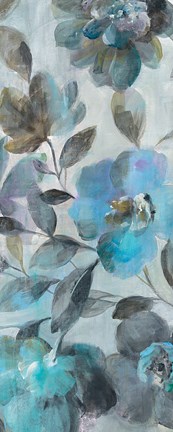 Framed Twilight Flowers III Print