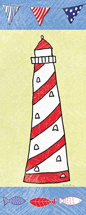 Framed Coastal Lighthouse II Print