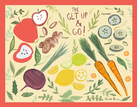 Framed Fruity Smoothie I Print