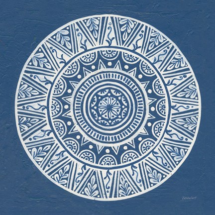 Framed Circle Designs III Print