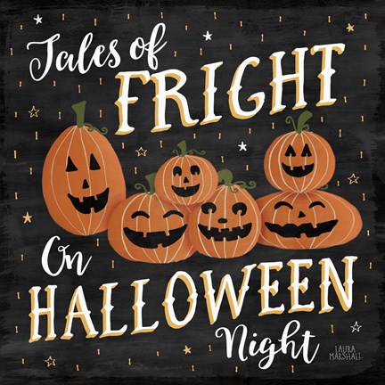 Framed Haunted Halloween VII Print