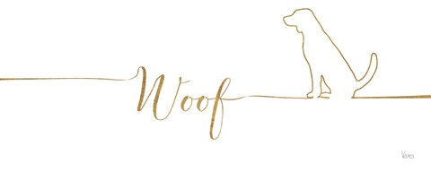 Framed Underlined Dogs IV Print