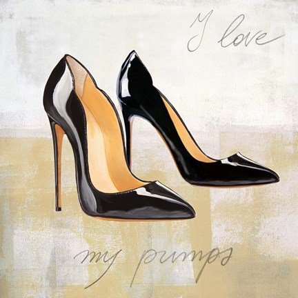 Framed I Love my Pumps Print