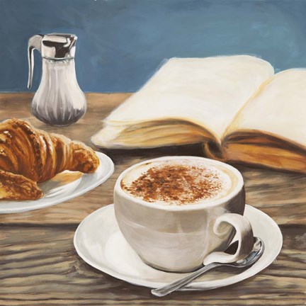 Framed Cappuccino &amp; Book Print