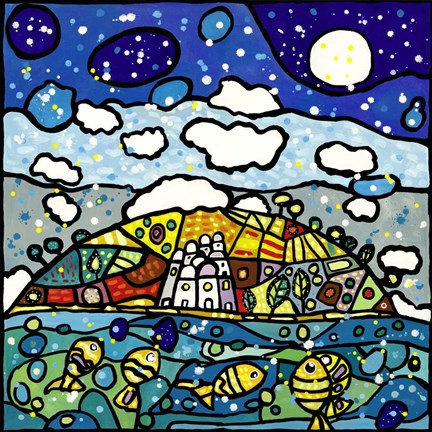 Framed Isola dei Sogni Print