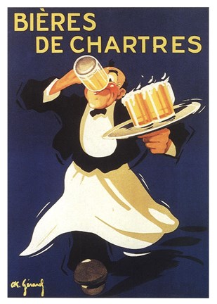 Framed Bieres de Chartres Print