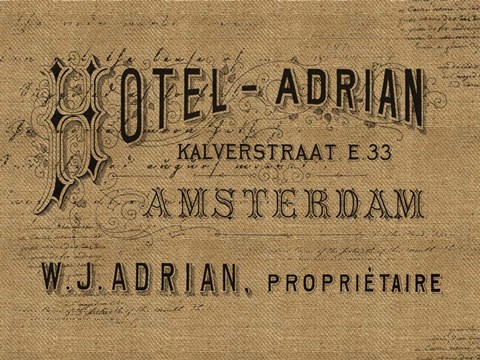 Framed Hotel Burlap Print