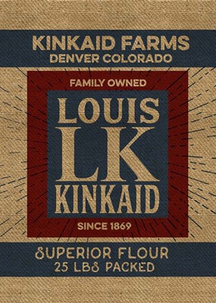 Framed Flour Sack Kinkaid Print