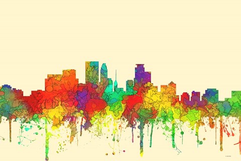 Framed Minneapolis Minnesota-SG Print