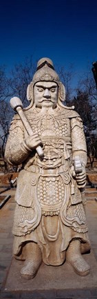 Framed Close-up of a Statue, Ming Temple, China Print