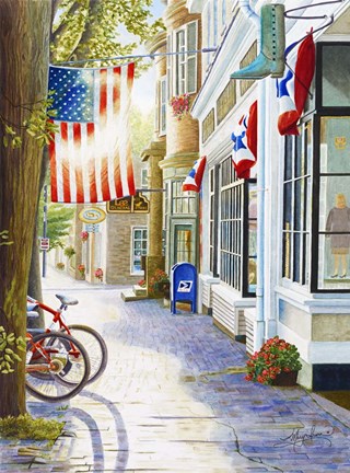 Framed Old Town USA Print