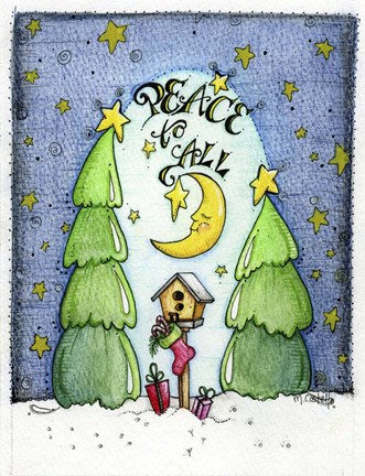 Framed Peaceful Wishes Print