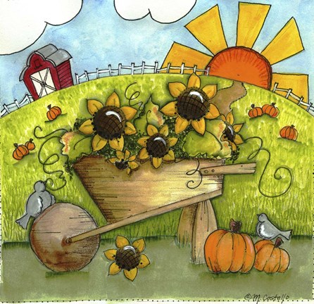 Framed Fall Harvest Print