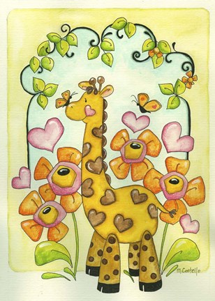 Framed Childrens Safari Print