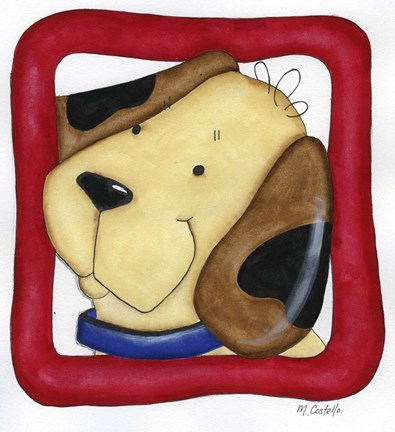 Framed Favorite Pets Puppy Print