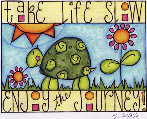 Framed Color Turtle Print