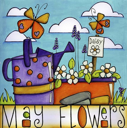 Framed May Flowers Print