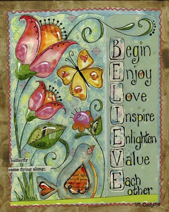 Framed Believe Print