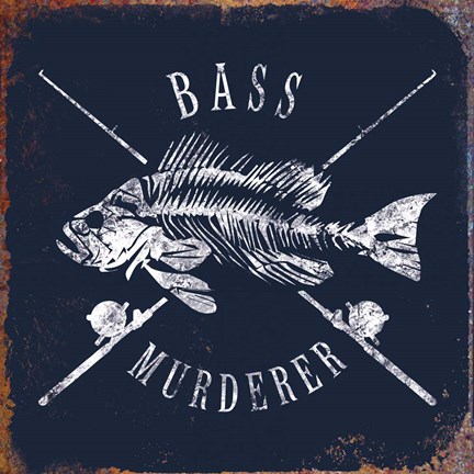 Framed Bass Murderer Print