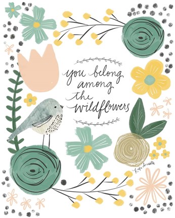 Framed Among the Wildflowers Print