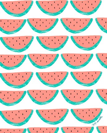 Framed Watermelon Wallpaper Print