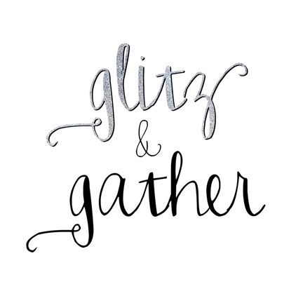 Framed Glitz &amp; Gather Print