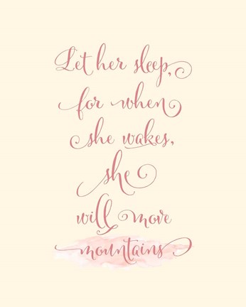 Framed Let Her Sleep Print