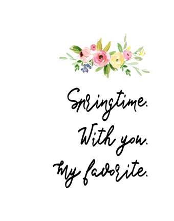 Framed Springtime With You II Print