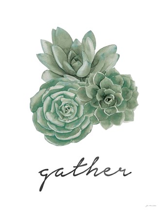 Framed Gather - Cactus Print
