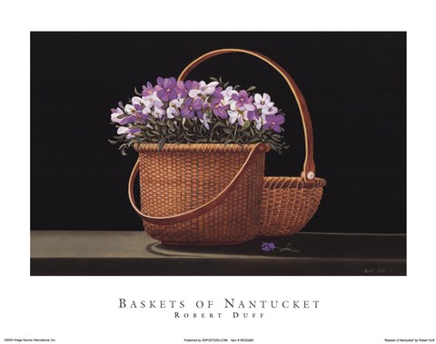 Framed Baskets of Nantucket Print